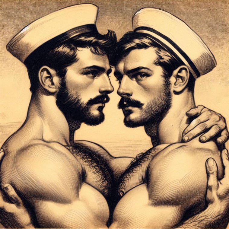 Tom of Finland inspired Gay sailors
